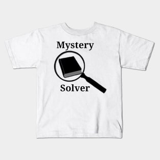 Mystery Book Solver Magnifying Glass Kids T-Shirt